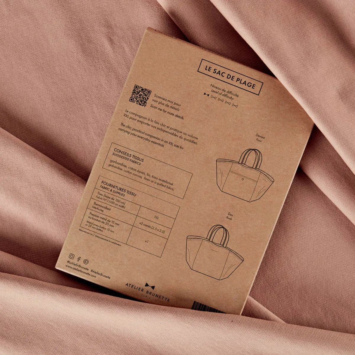 Patroon 'Le sac de Plage' Atelier Brunette